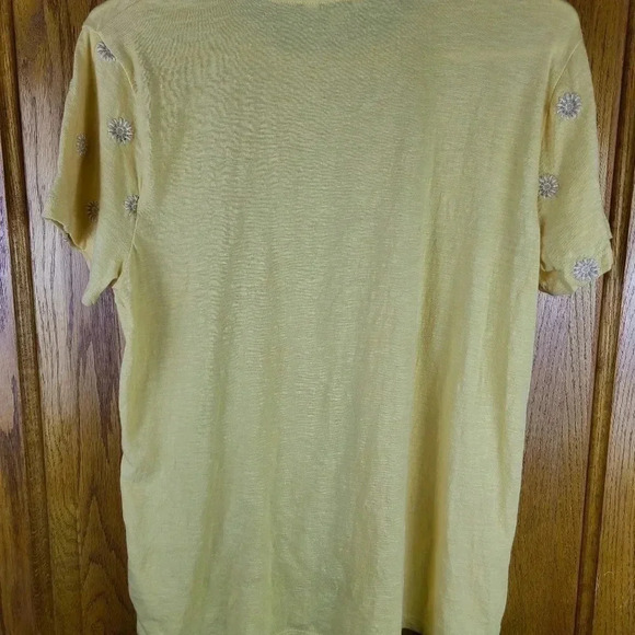 Lucky Brand Daisy all over embroidered tee - Picture 6 of 11